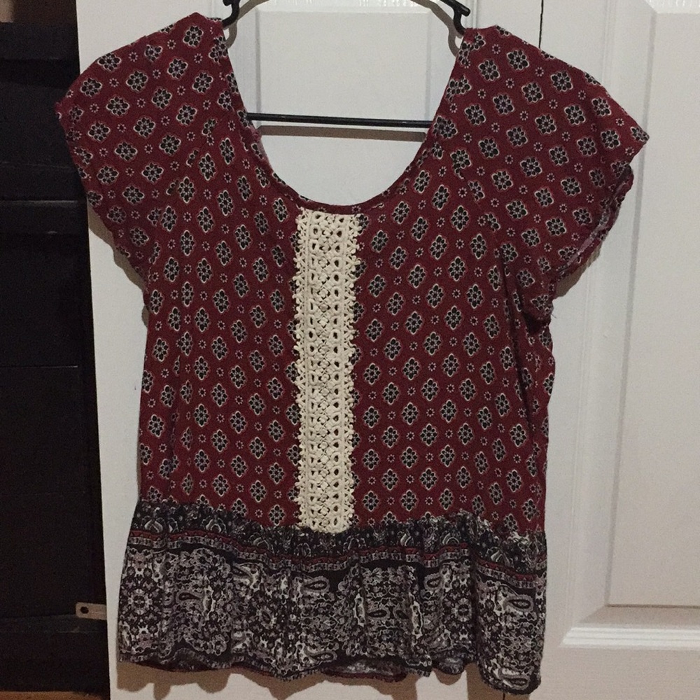 Maroon blouse
